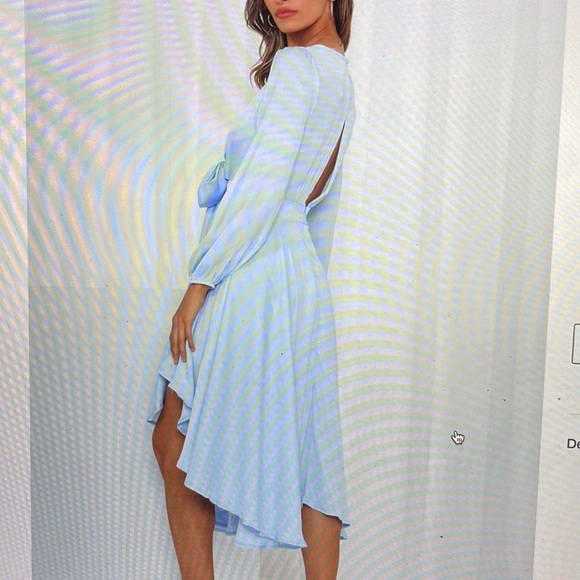 Hello Molly Talk fast midi dress in steel blue - Picture 5 of 6